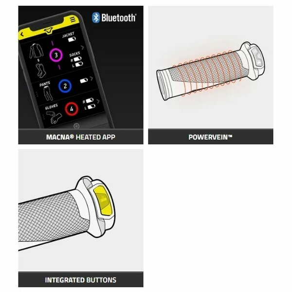 MACNA HEATED GRIPS fűthető markolatok, fekete, 2, nordicamoto.ro