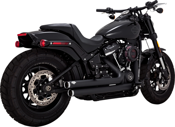 Big Shots Staggered 2-into-2 Exhaust System Black, 1, nordicamoto.ro