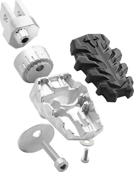 Evo lábtartó – fekete, ezüst , 1, nordicamoto.ro