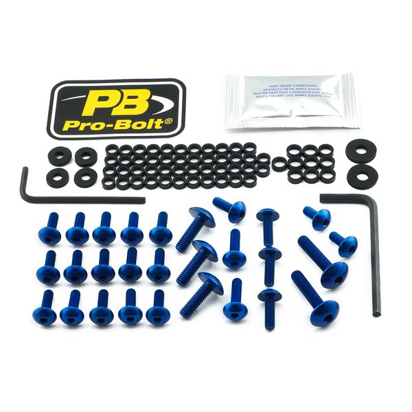 Fairing Bolt Kit For Kawasaki Blue, 1, nordicamoto.ro