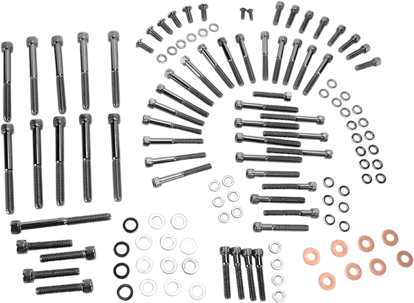 Socket-head Bolt Set Black Chrome, 1, nordicamoto.ro
