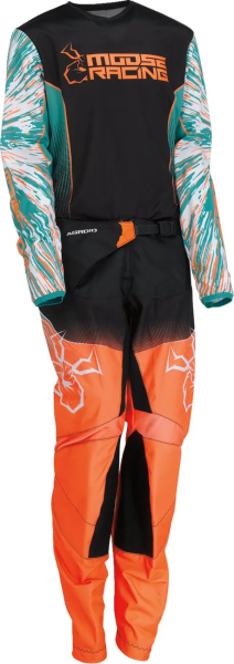 Moose Racing Agroid gyermeknadrág, teal/narancs/fekete, 22-es méret, 3, nordicamoto.ro