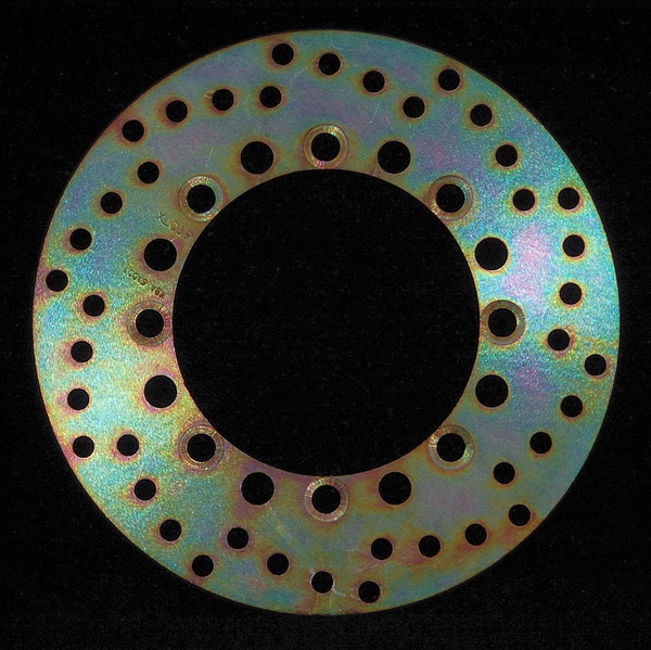 Round D-series Fixed Offroad Brake Rotor Gold, Zinc, 1, nordicamoto.ro