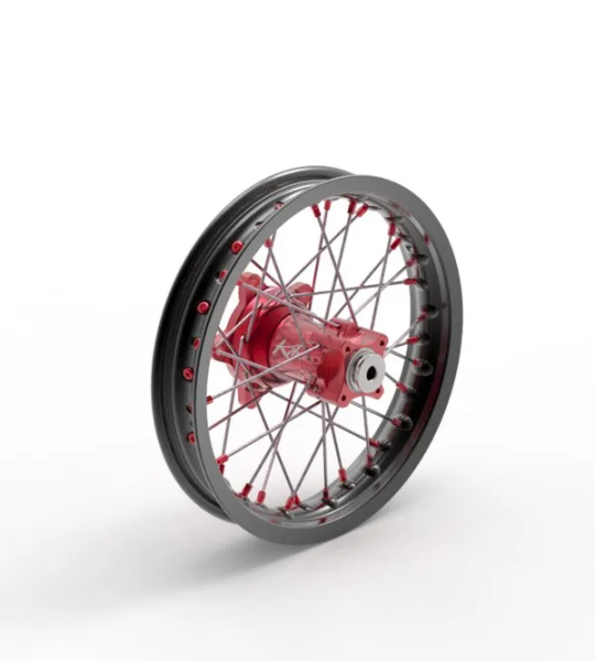 Elite Mx-en Wheel, Silver Spokes Black, Red, Silver, 1, nordicamoto.ro