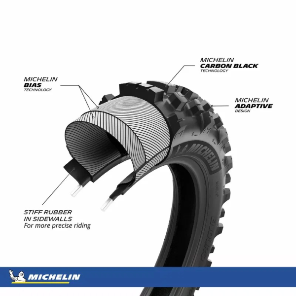 MICHELIN Enduro Medium 2 első enduro gumiabroncs 90/100-21 57R TT, 3, nordicamoto.ro