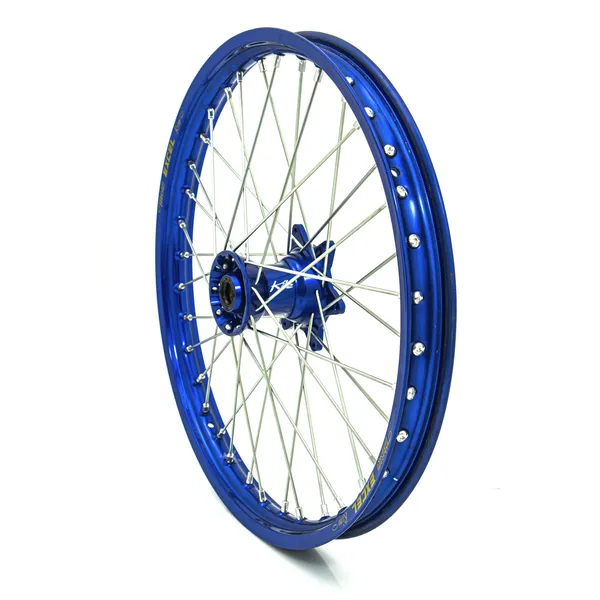 KITE Elite Mx-en kerék, ezüst küllők, kék, ezüst, kék kerékagy, 1, nordicamoto.ro