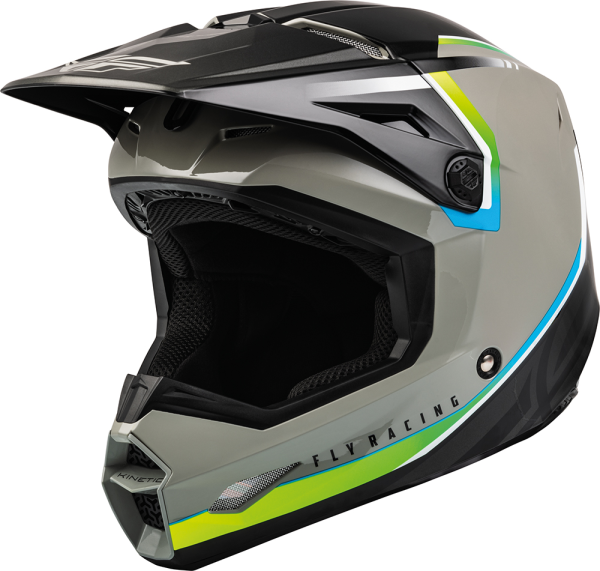 Casca Moto Fly ECE Kinetic Vision szürke/fekete S, 4, nordicamoto.ro