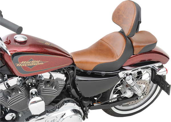 Renegade Leather Lariat Solo Seat Brown, 3, nordicamoto.ro