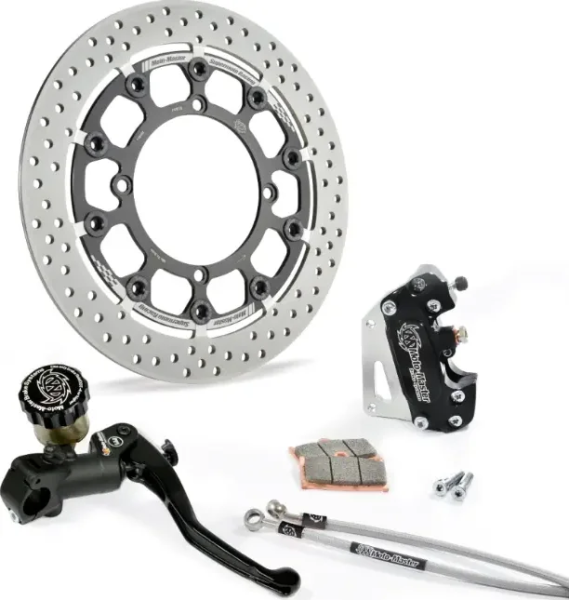 Supermoto versenykészlet, fekete–rozsdamentes acél, 1, nordicamoto.ro