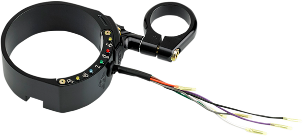 Speedometer Relocation Bracket With Easy Mount Clamp Black, 1, nordicamoto.ro