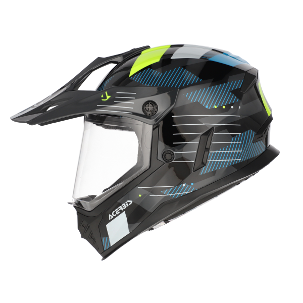 Acerbis Rider teljes arcú gyermek sisak, fekete/fluoreszkáló sárga, M-es méret, 8, nordicamoto.ro