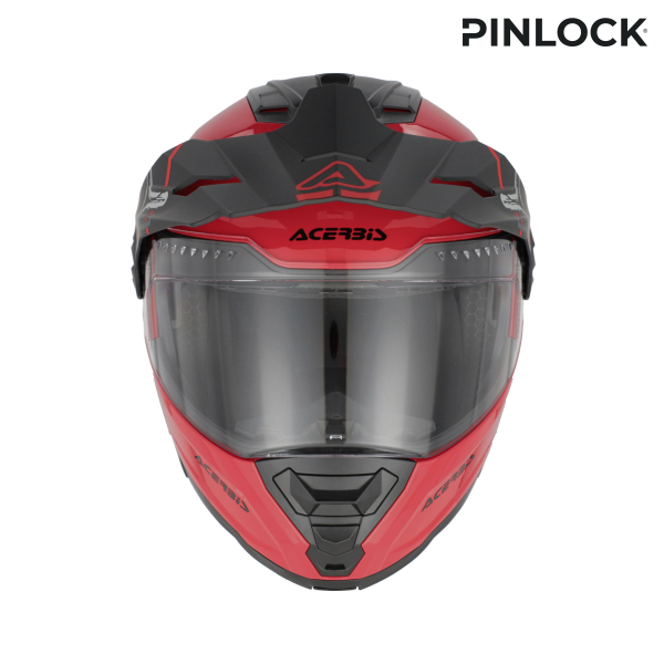 Acerbis Rider Graphic felhajtható bukósisak, piros/szürke, M méret, 10, nordicamoto.ro