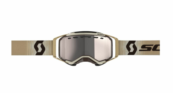 Scott Goggle Prospect Snow Cross beige/brown / enhancer silver chrome, 2, nordicamoto.ro
