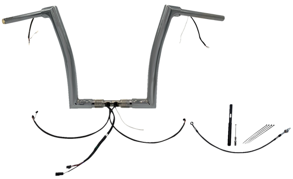 Plug & Play Ez Install 1-1/2(r) Flat Top Handlebar Kit Silver, 1, nordicamoto.ro