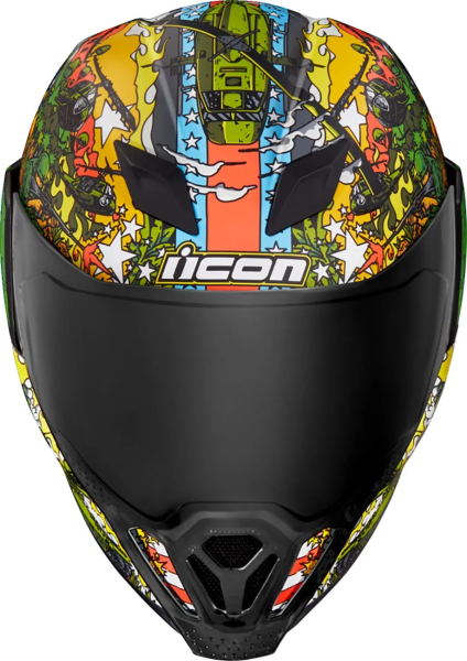 Icon Airflite GP23 zöld S méretű bukósisak, 12, nordicamoto.ro
