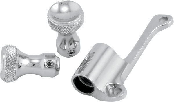 Mikuni Enrichener Cable Relocation Bracket Kit With Knobs Chrome, 2, nordicamoto.ro