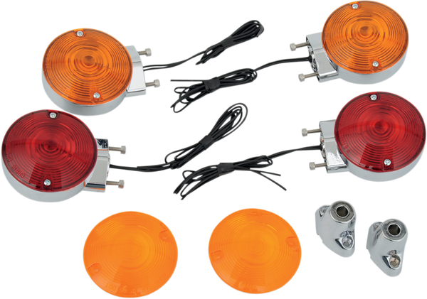 T/s Kit Late Fl Dual Fil Amber, Red, 1, nordicamoto.ro
