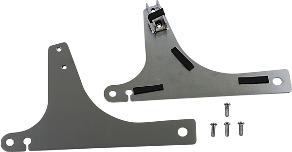 Sissy Bar Side Plates Silver, 2, nordicamoto.ro