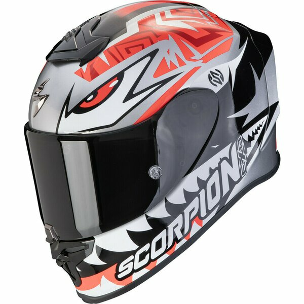 Casca integrala sport SCORPION EXO-R1 EVO AIR ZACCONE REPLICA Argintiu/Negru/Rosu L, 1, nordicamoto.ro