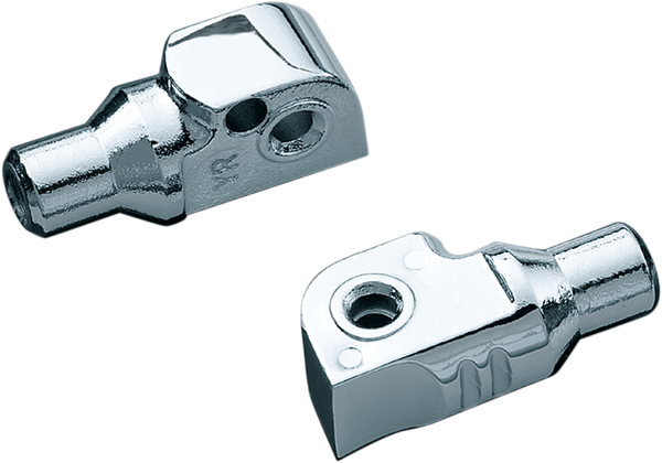 Tapered Foot Peg Adapters Chrome, 1, nordicamoto.ro