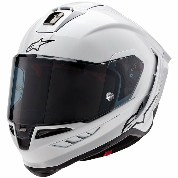 ALPINESTARS SUPERTECH R10 CARBON SOLID teljes arcú sport sisak, fényes fehér, S-es méret, 1, nordicamoto.ro
