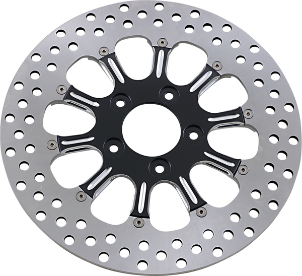 Two-piece Brake Rotor Black, Silver, Matte, 2, nordicamoto.ro