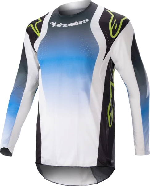 Tricou Alpinestars Techstar Push Blue/White, 3, nordicamoto.ro