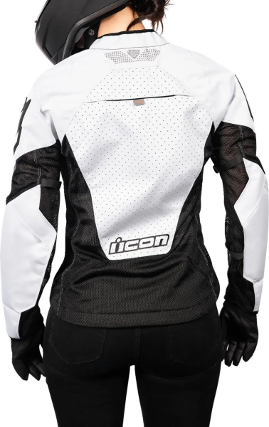 Icon Mesh™ AF White XS női textildzseki, XS méret, 9, nordicamoto.ro