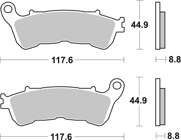 Ms Scooter Maxi Sintered Brake Pads, 2, nordicamoto.ro