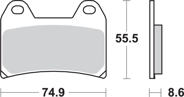 Hs Street Excel Sintered Front Brake Pads, 1, nordicamoto.ro