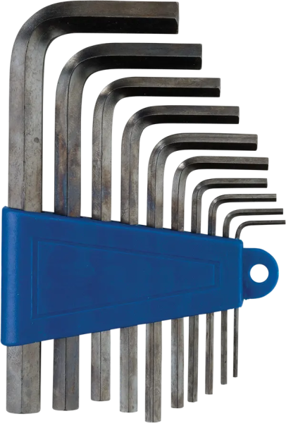 MOOSE RACING 10-piece Hex Wrench Set Blue, Silver, 1, nordicamoto.ro