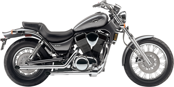 Drag Pipes Exhaust System Chrome, 1, nordicamoto.ro