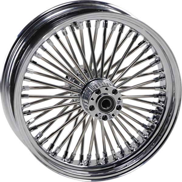 Fat Daddy Front Wheel 18x3.5 Dual-disc Chrome Silver, 1, nordicamoto.ro