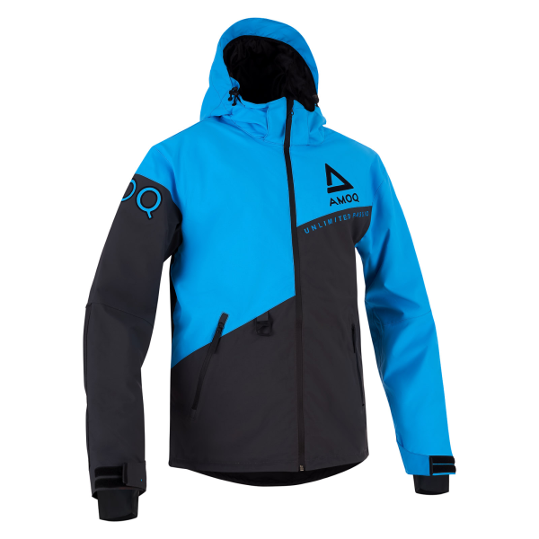 AMOQ Orbit V2 Jacket 20K Dk Grey/Sky Blue/Black XS, 1, nordicamoto.ro
