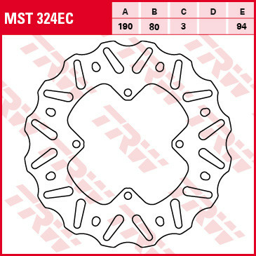 Disc frana spate TRW HONDA CR 80 '92-'02/CR 85 '03-'08/CRF 150 '07-'19, 1, nordicamoto.ro