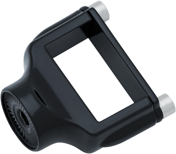 Side-mount License Plate Mount Clamp Gloss Black, 1, nordicamoto.ro