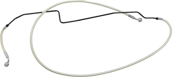 Braided Front Brake Line Chrome, Sterling Chromite® Ii Oversize [+203 mm (8'')], 2, nordicamoto.ro