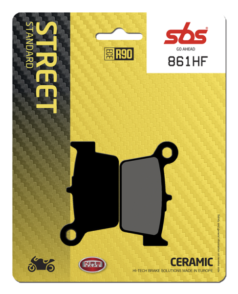Hf Street Ceramic Organic Brake Pads, 2, nordicamoto.ro