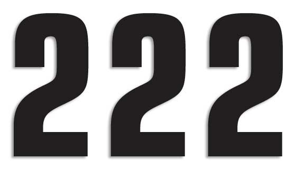 Two Series Numbers Black, 3, nordicamoto.ro