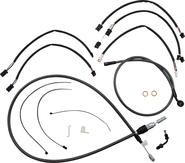 Karbonfibr Designer Handlebar Installation Kit Silver, 1, nordicamoto.ro