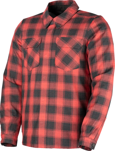 Fallblock flanelkabát, fekete, piros, L-es méret, 1, nordicamoto.ro
