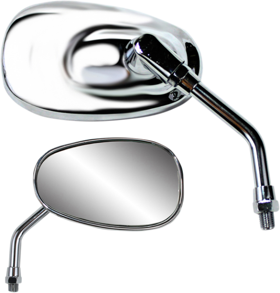 Classic American-style Mirror Silver, 1, nordicamoto.ro