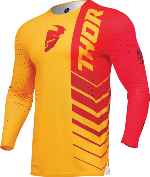 Tricou Thor Prime Analog Red/Yellow XL, 1, nordicamoto.ro
