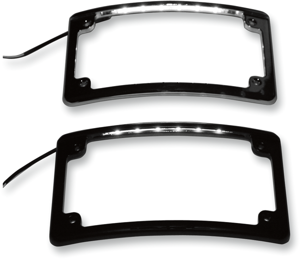 Led License Plate Frame White, 2, nordicamoto.ro