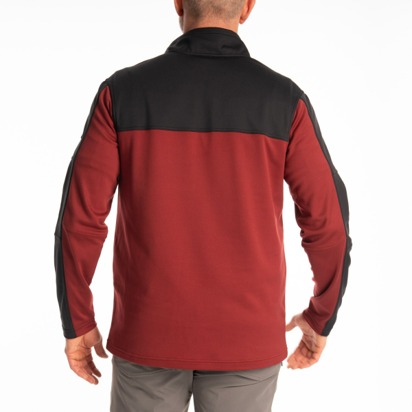 Pulover Klim Glacier 1/4 Zip Mid Layer Dark Olive - Black, 22, nordicamoto.ro
