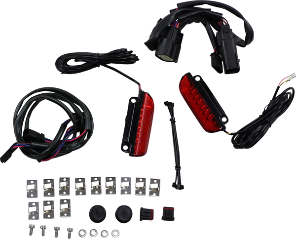 Luggage Rack Led Light Bar Red, 2, nordicamoto.ro