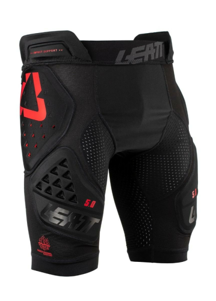 Leatt 3DF 5.0 védőnadrág – fekete/piros – S, 1, nordicamoto.ro