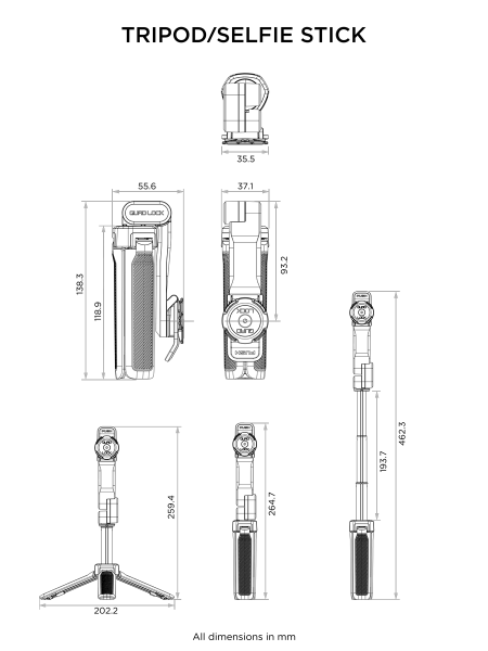 Quad Lock állvány / szelfibot, 2, nordicamoto.ro