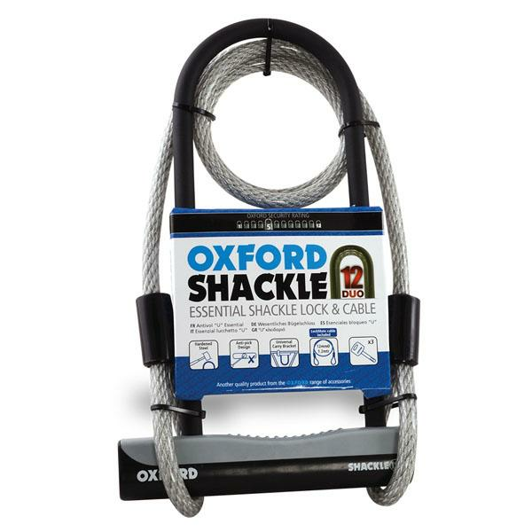 Oxford Shackle 12 Duo lopásgátló készlet, 1, nordicamoto.ro