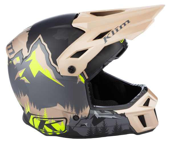 Klim F3 Carbon ECE Unruly fekete–fehér motoros sisak, 24, nordicamoto.ro
